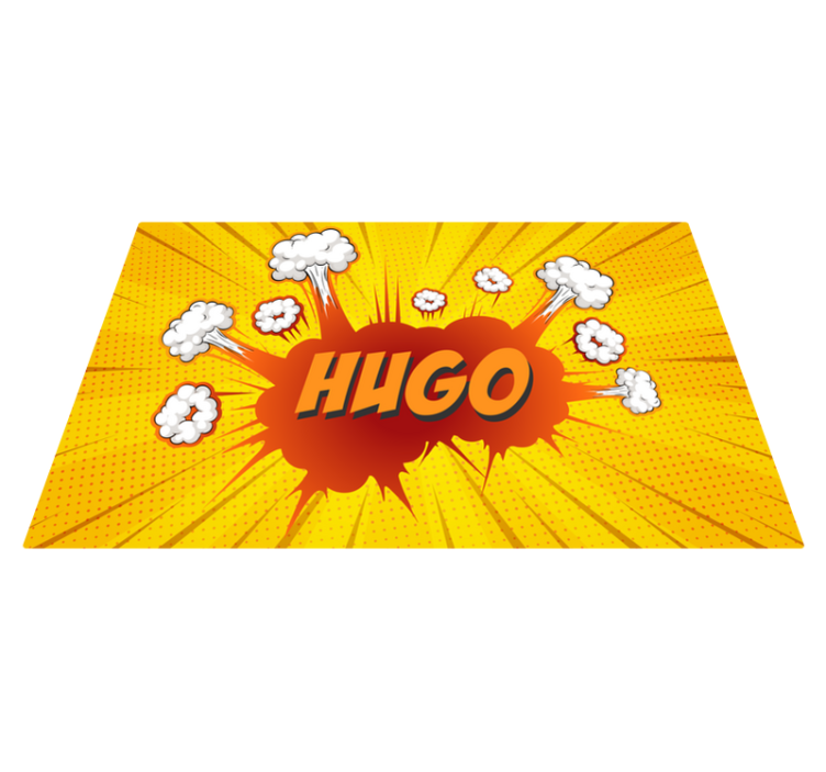 Képregényrobbanás névvel Vinil szőnyeg nevekkel - TenStickers