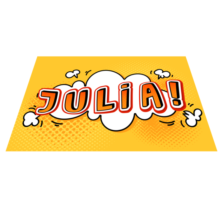 Szuperhős képregényhatás személyre szabott mat - TenStickers