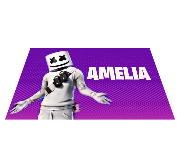 Dj figura névvel vinil szőnyeg tinik - TenStickers