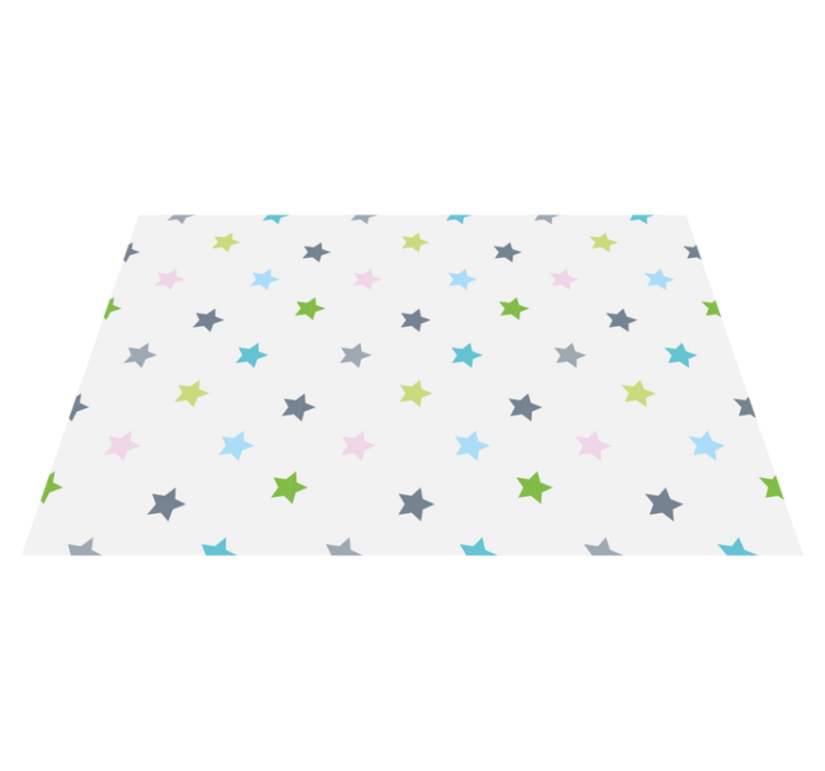 Minimalista színek vinil szőnyeg csillagok - TenStickers