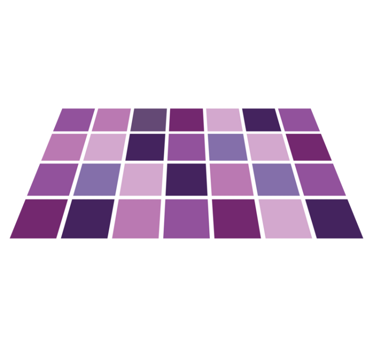 Lila csempe padlószőnyeg - TenStickers