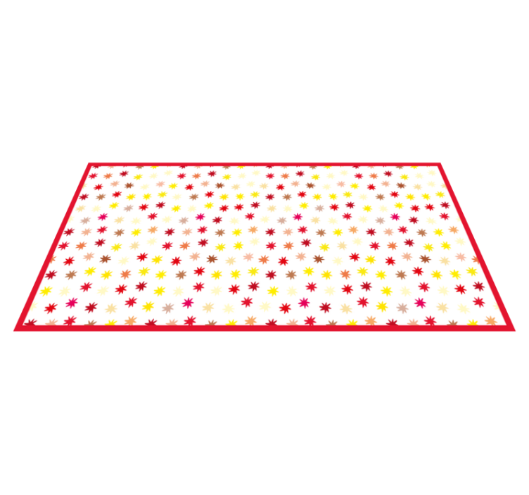 élénk csillag motívum vinil szőnyeg mások - TenStickers