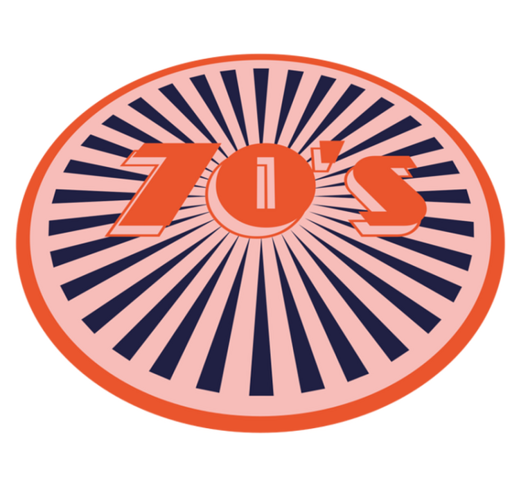 Retró 70-es évekbeli hangulat vinil szőnyeg szüret - TenStickers