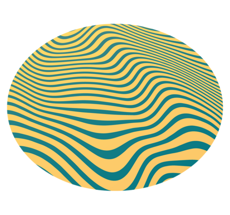 Görbe vonal koncepció vinil szőnyeg csíkos - TenStickers