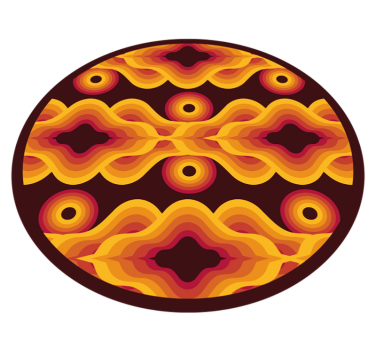 Vintage spirál motívum vinil szőnyeg mozaik - TenStickers