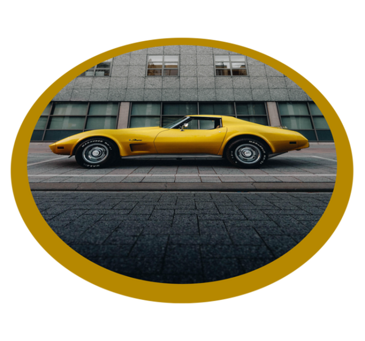 Chevrolet corvette vintage szőnyeg - TenStickers