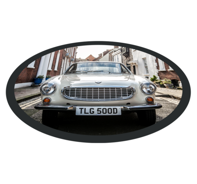 Volvo p1800 vintage vinyl szőnyeg - TenStickers