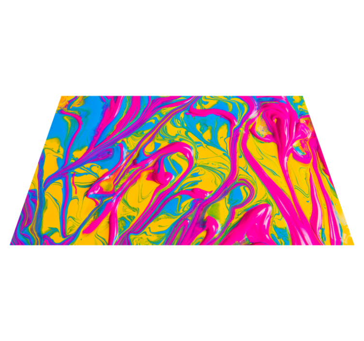 élénk örvényminták vinil szőnyeg modern - TenStickers