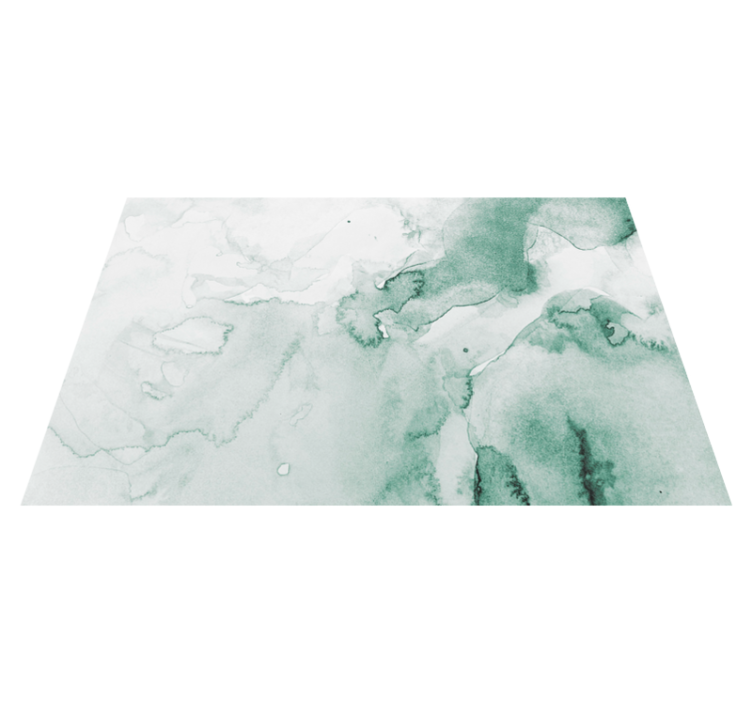 Puha zöld örvény Márvány vinil szőnyeg - TenStickers