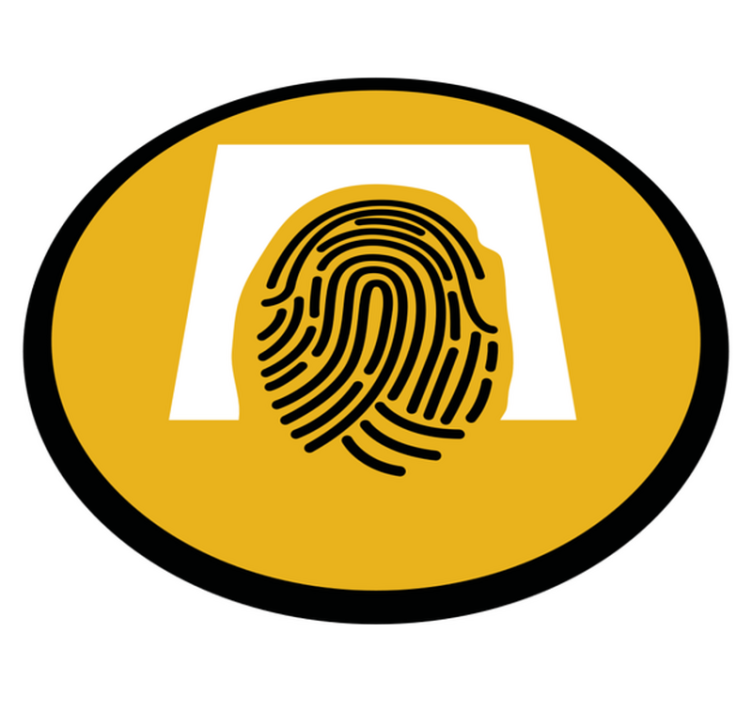 Ujjlenyomat absztrakt művészet geometriai szőnyegek - TenStickers