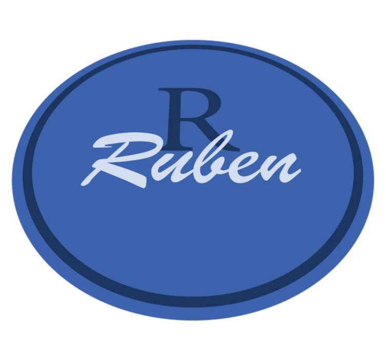 Egyéni névkör Vinil szőnyeg nevekkel - TenStickers