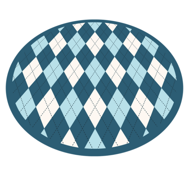 Gyémántmintás elegancia vinil szőnyeg geometriai - TenStickers