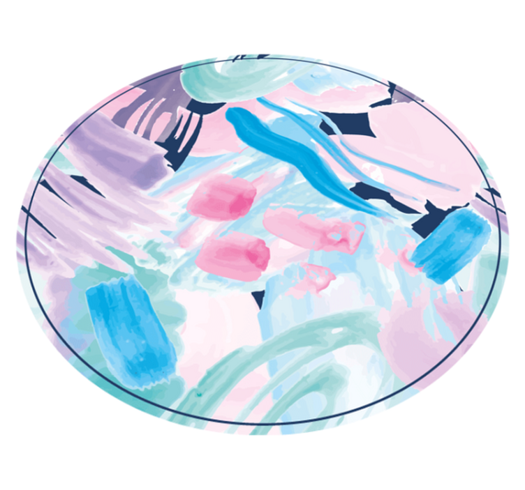 Színes absztrakt művészet vinil szőnyeg minimalista - TenStickers