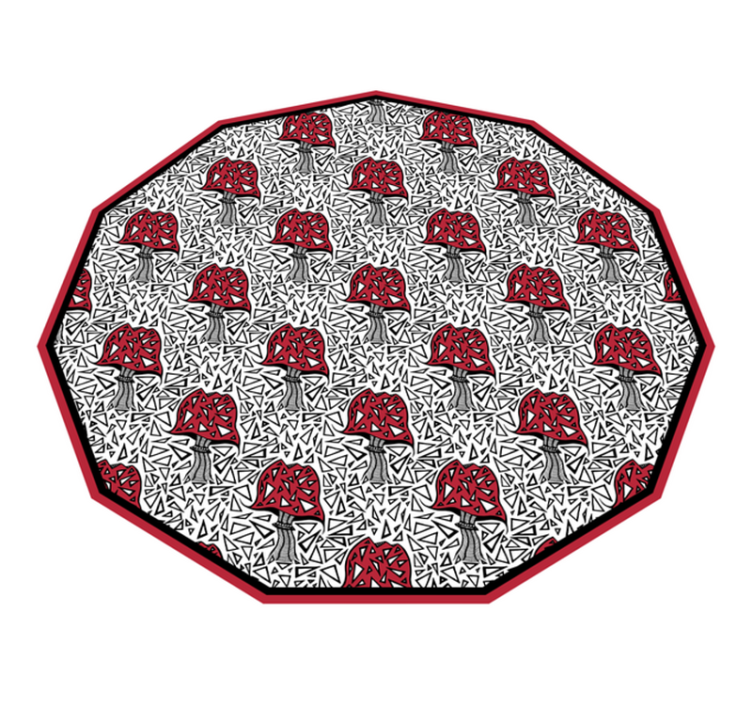 Minta zentangle gomba konyha padlólap - TenStickers