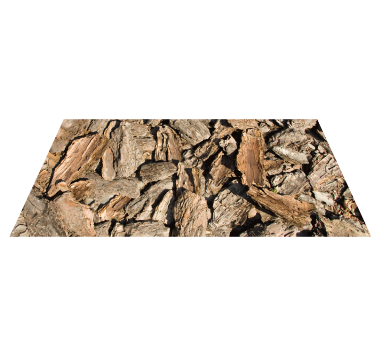 Barna rusztikus fa kéreg textúra szőnyeg - TenStickers