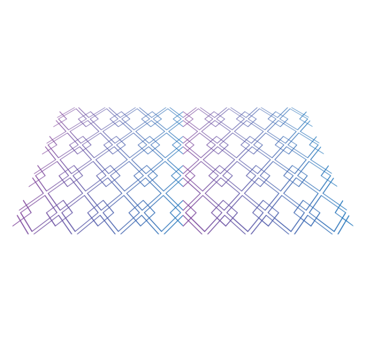 Gyémántok és vonalak vinil szőnyeg geometriai - TenStickers