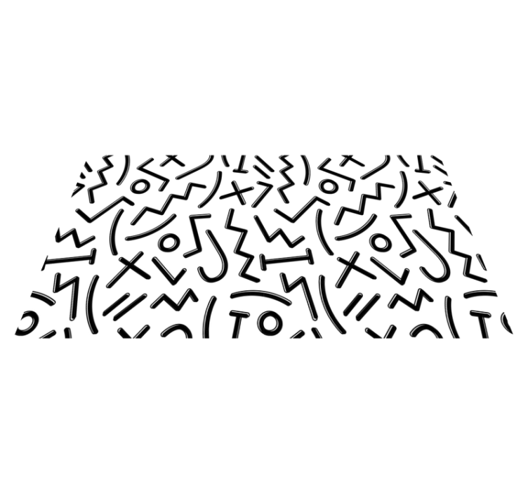 Dinamikus absztrakt vonalak vinil szőnyeg mások - TenStickers