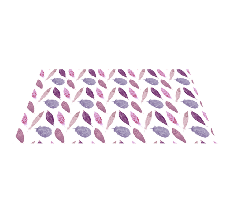 Élénk toll minta vinil szőnyeg természet - TenStickers