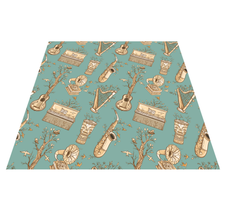 Hangszerek koncepció vinil szőnyeg mások - TenStickers