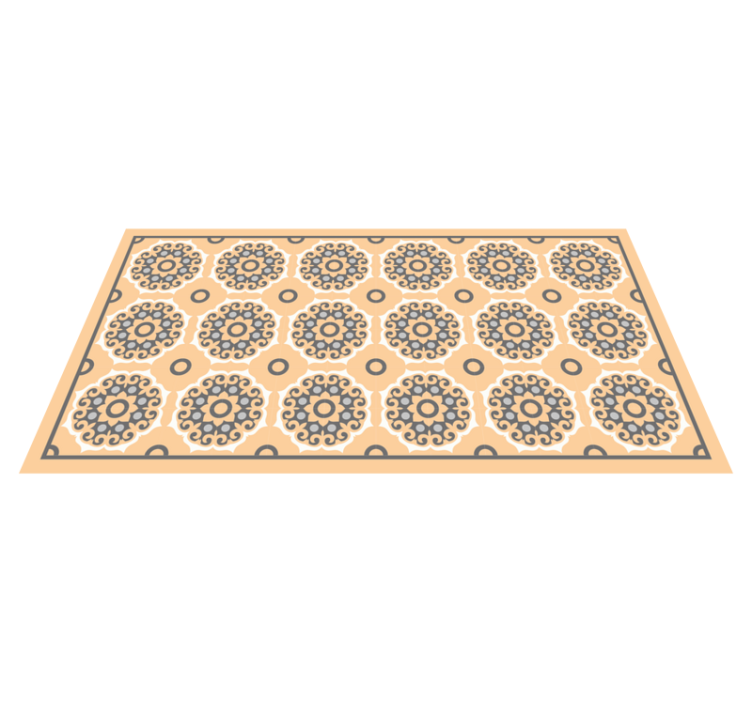 Bézs szürke részletes vonalak minta csempe szőnyeg - TenStickers