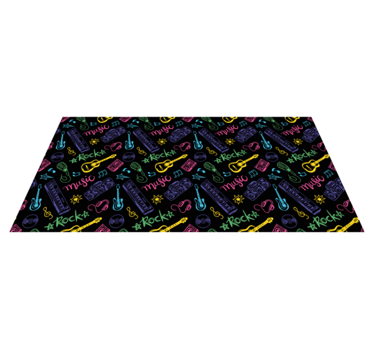 Rockzenei minta vinil szőnyeg mások - TenStickers