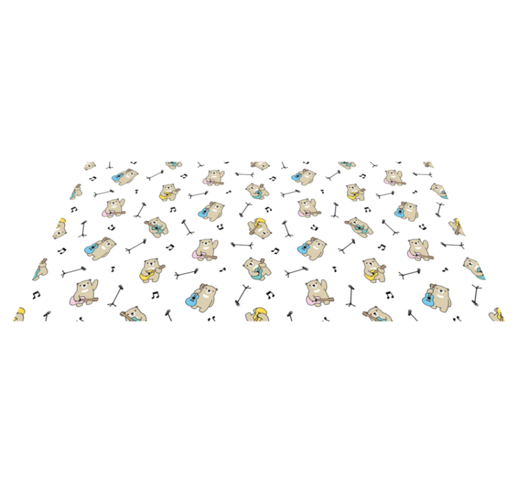 Zenélő medvék témája vinil szőnyeg óvodák - TenStickers