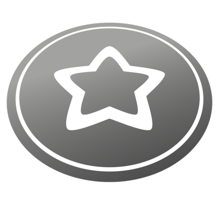 Stílusos szürke mintás vinil szőnyeg csillagok - TenStickers