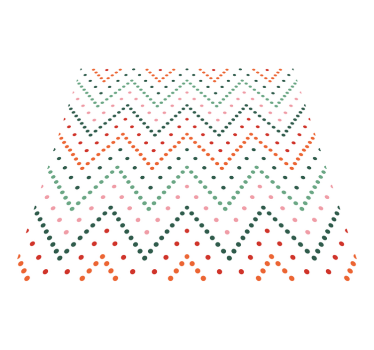 Színes chevron minta vinil szőnyeg mások - TenStickers