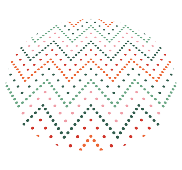 Chevron pontminta vinil szőnyeg csillagok - TenStickers