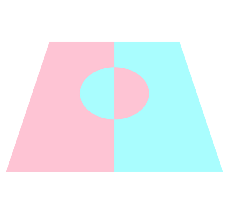 Lágy színkontraszt vinil szőnyeg minimalista - TenStickers