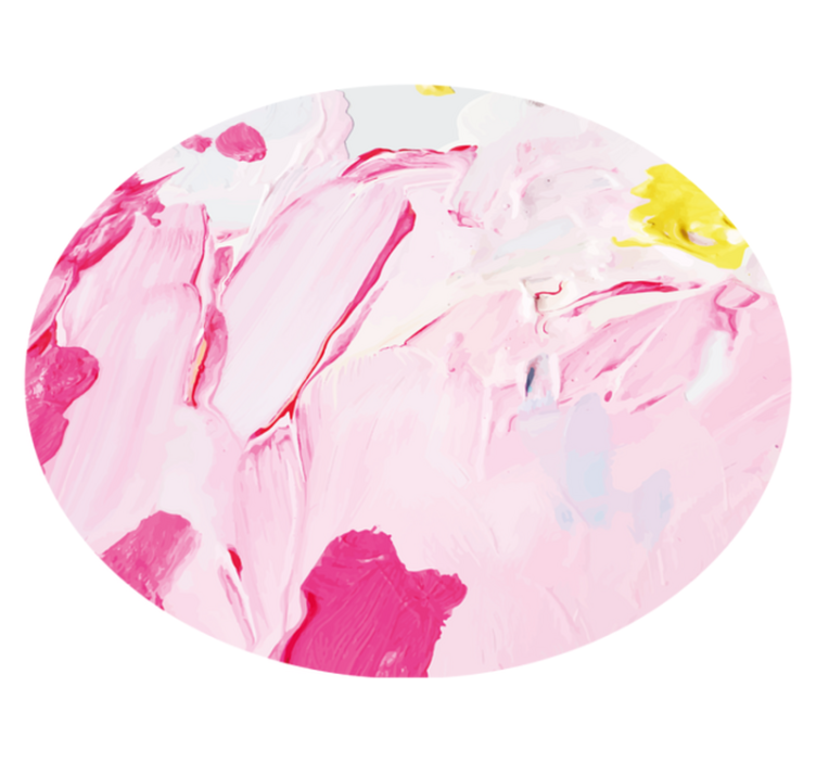 Színes akril ecsetvonás körkörös szőnyeg - TenStickers