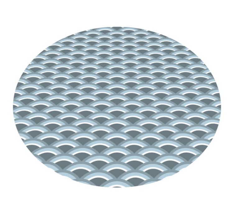 Hullám motívum vinil szőnyeg geometriai - TenStickers