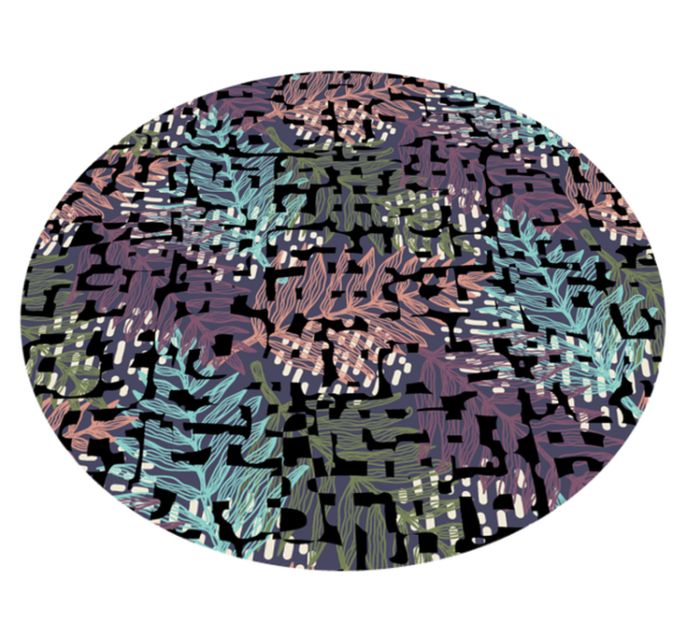 Leveles botanikai elemek vinil szőnyeg virágok és növények - TenStickers