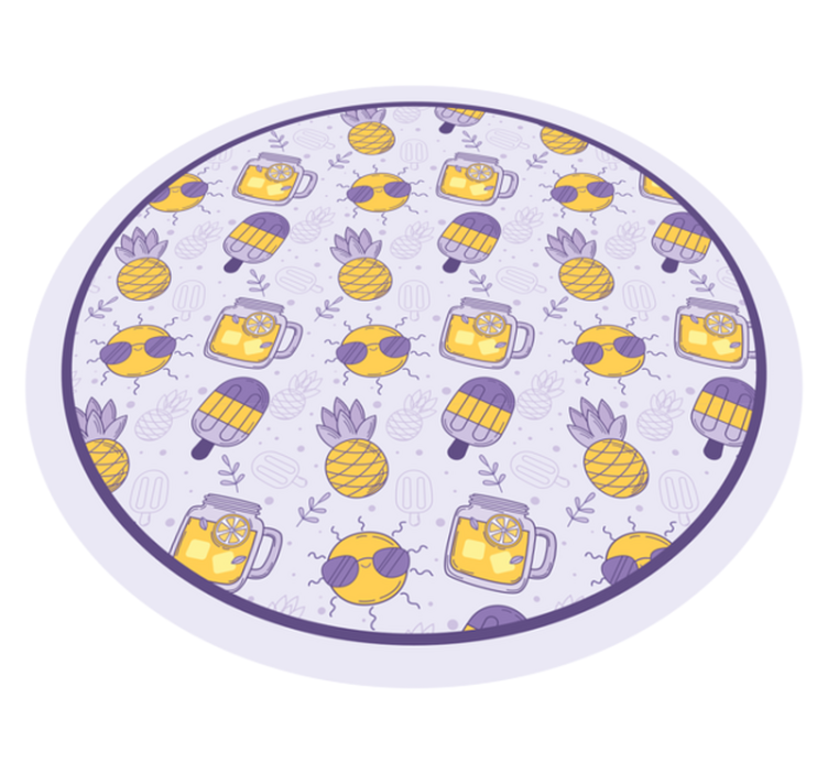 Trópusi nyári szórakozás vinil szőnyeg mások - TenStickers