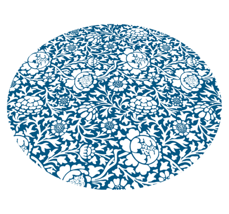 Virágmintás stílus vinil szőnyeg virágok és növények - TenStickers