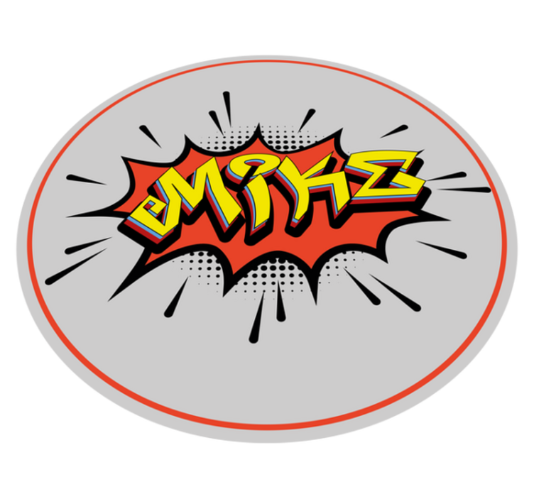 Névrobbanás Vinil szőnyeg nevekkel - TenStickers