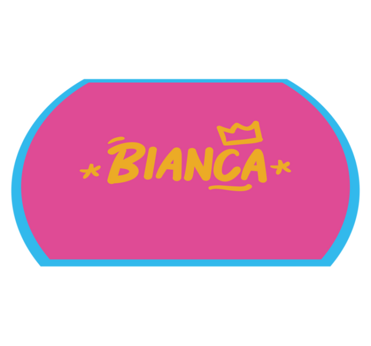 Kék szegélyes szőnyeg nevekkel - TenStickers