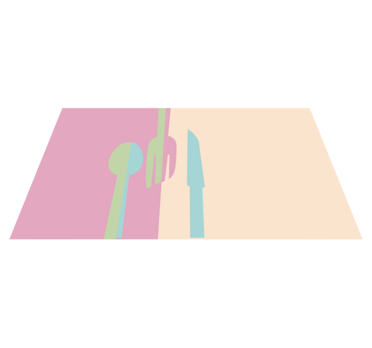 Pasztell színű edények konyhai padlólapok - TenStickers