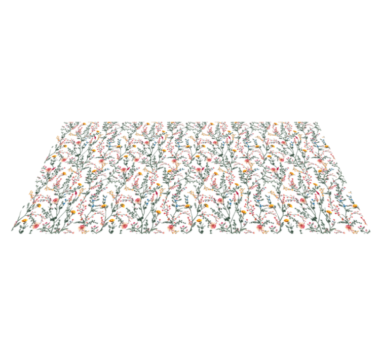 Botanikai oázis vinil szőnyeg virágok és növények - TenStickers