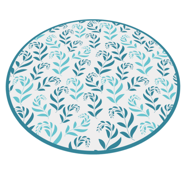 Botanikai levél inspiráció vinil szőnyeg virágok és növények - TenStickers