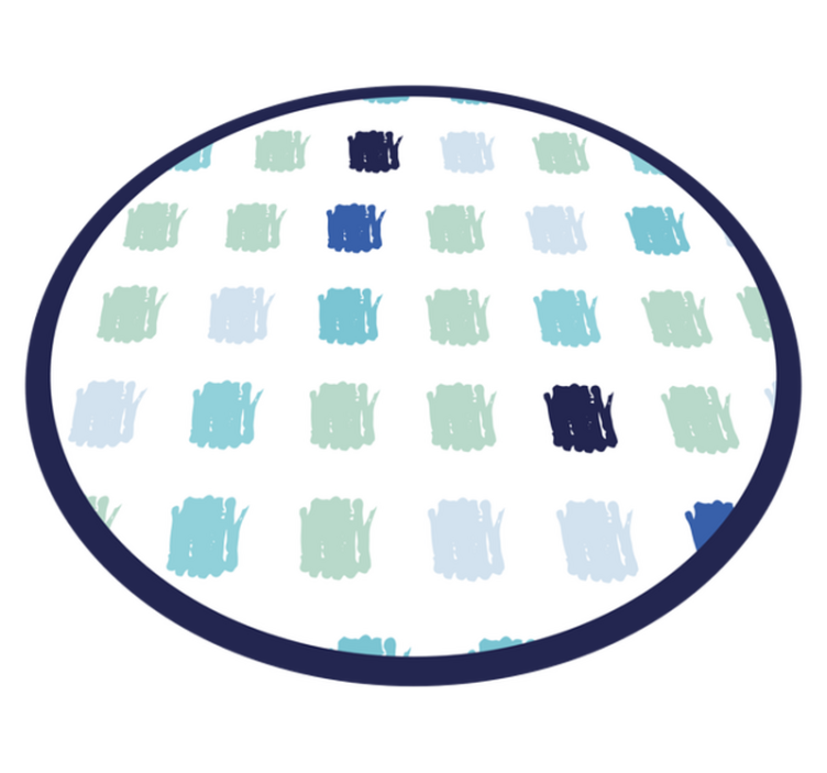 Kék festék ecsetvonások vinil szőnyeg minimalista - TenStickers