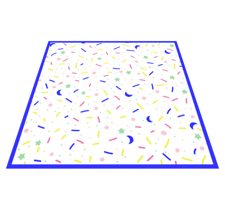 Fél színes formák vinil szőnyeg mások - TenStickers