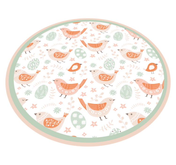 Minimalista nordic little birds kids vinil szőnyeg - TenStickers