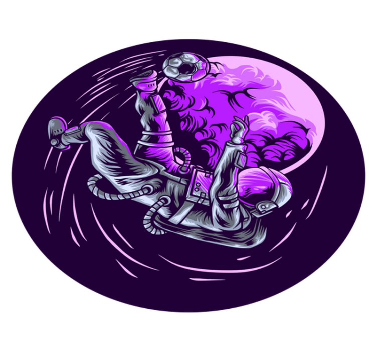 űrhajós lebeg vinil szőnyeg csillagok - TenStickers