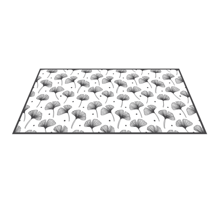 Ginkgo levél inspiráció vinil szőnyeg természet - TenStickers