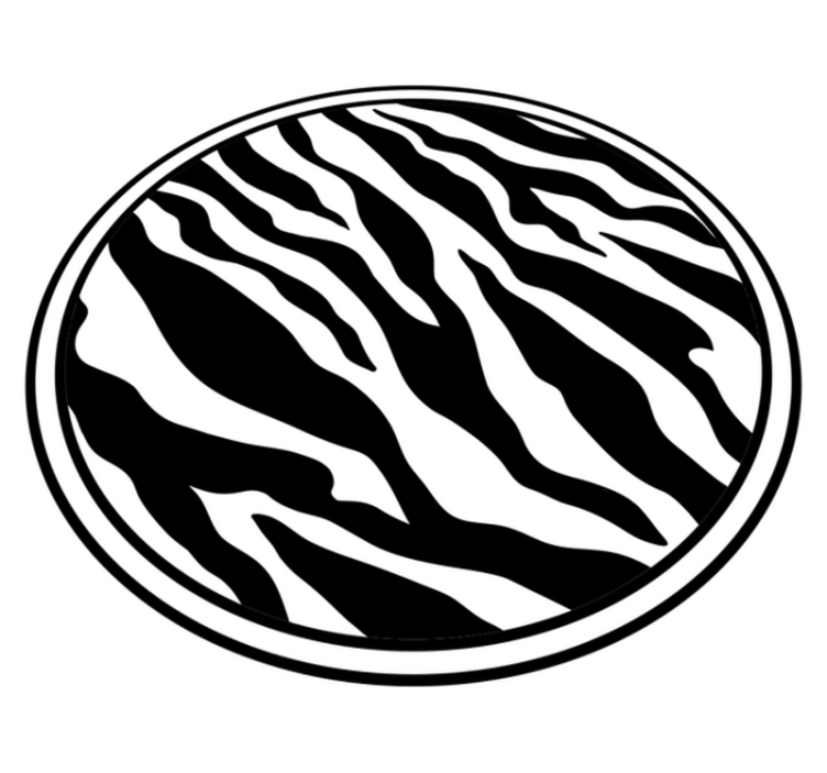 Elegáns zebra vonalak vinil szőnyeg állatnyomat - TenStickers