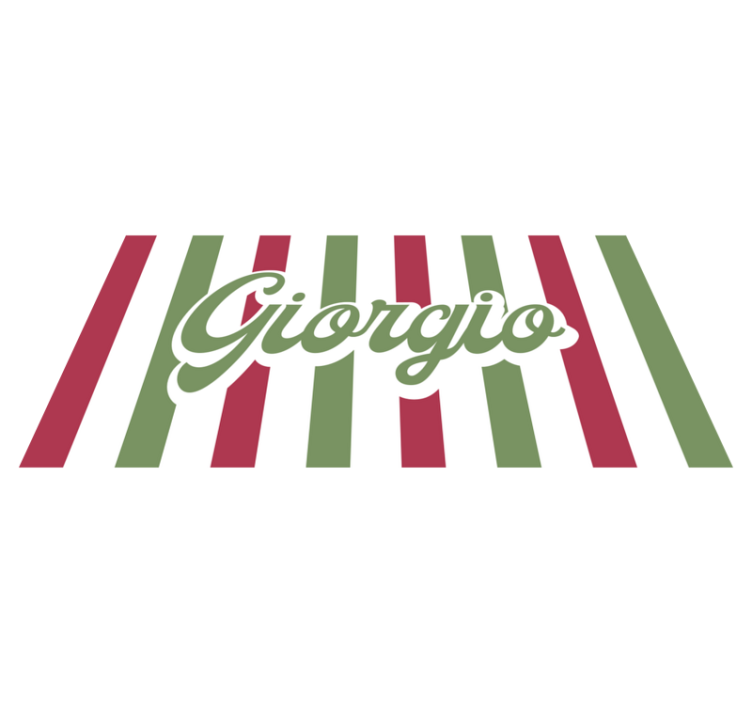 Olasz zászló Vinil szőnyeg nevekkel - TenStickers