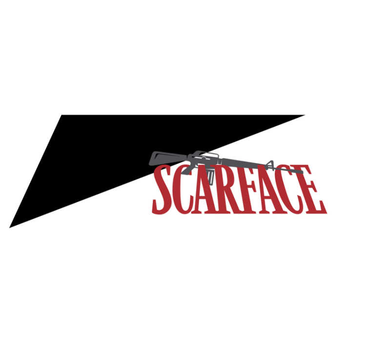 Film kép scarface szöveggel modern szőnyeg - TenStickers