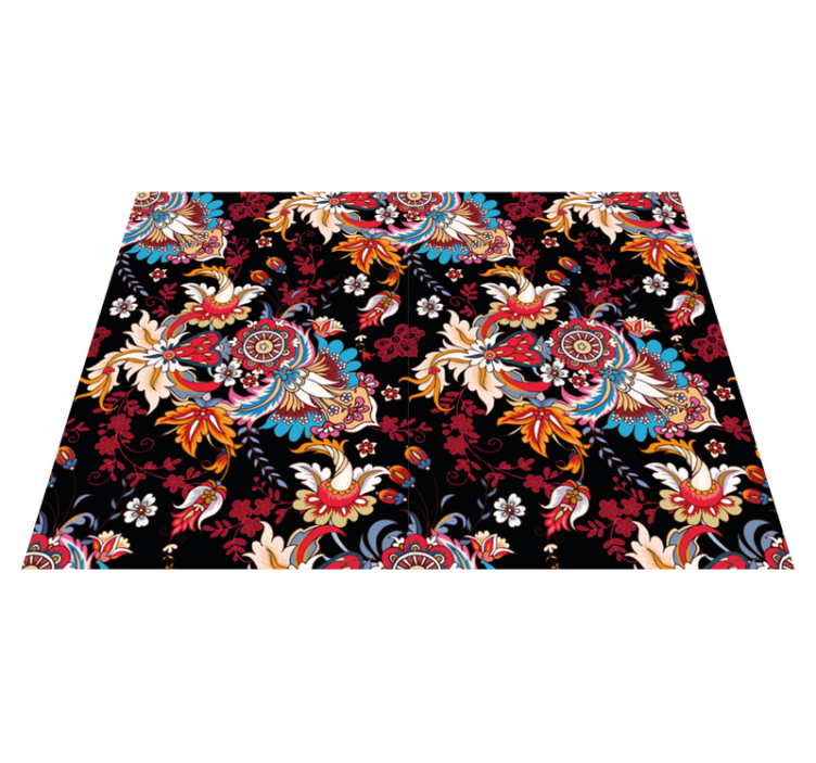 Botanikai inspiráció vinil szőnyeg mandala - TenStickers