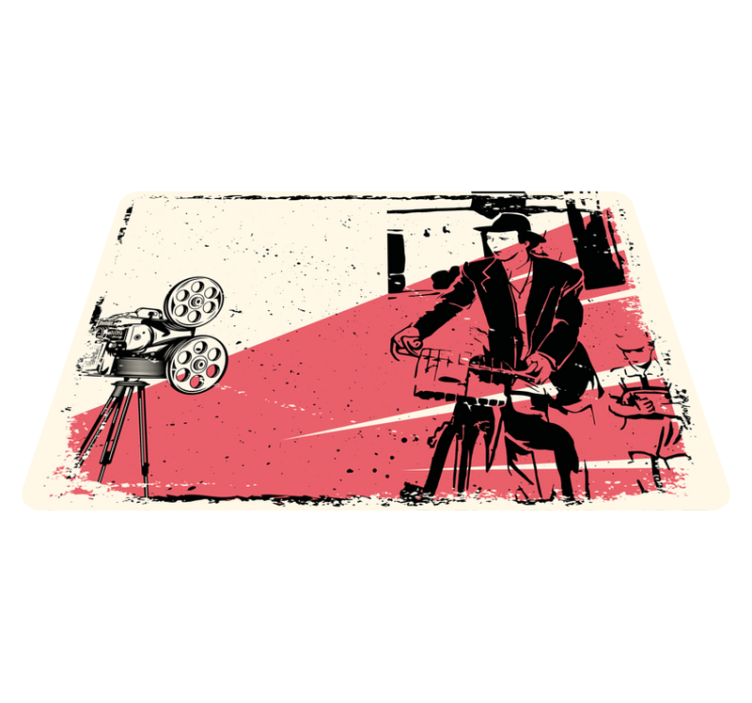 Klasszikus filmjelenet vinil szőnyeg szüret - TenStickers